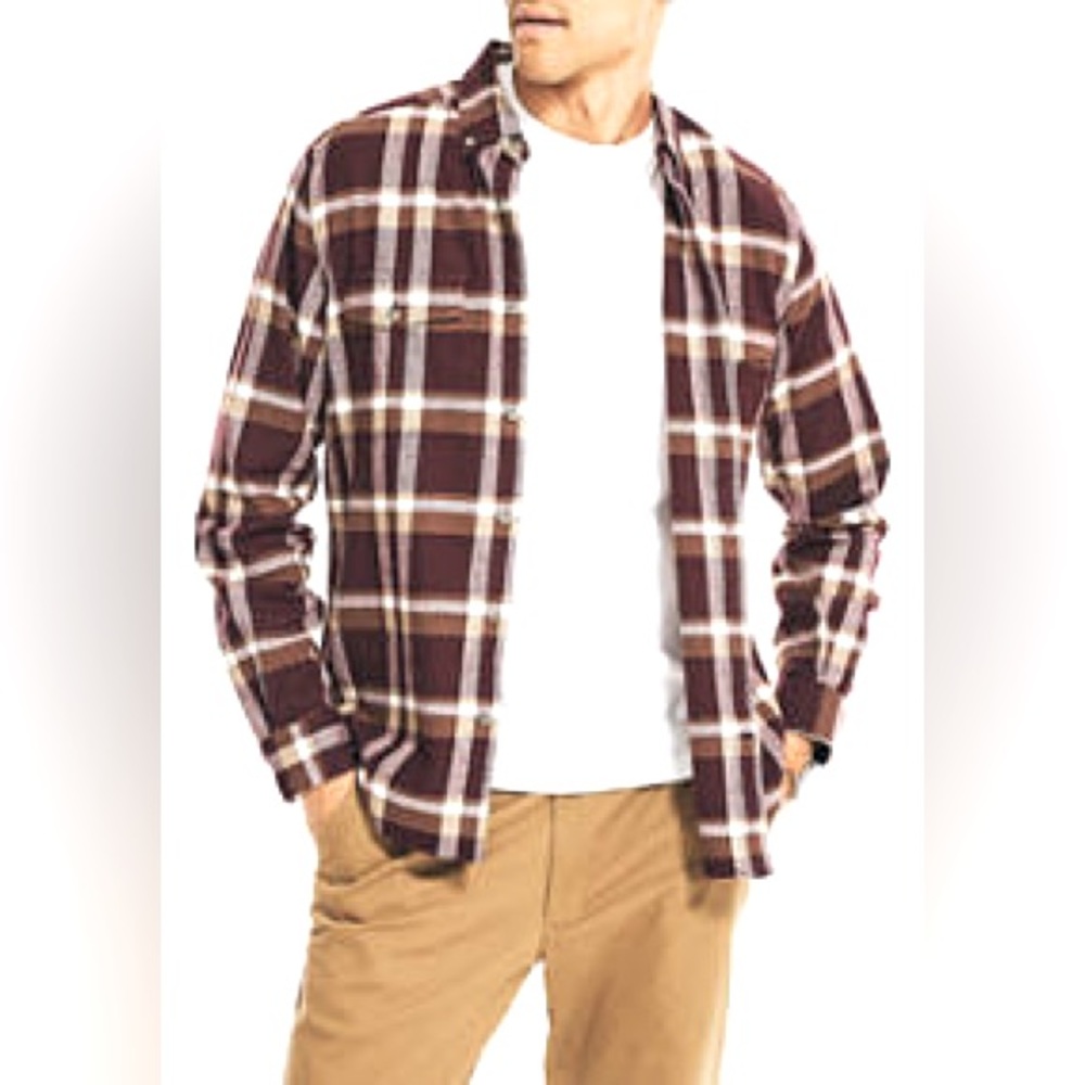 Nautica Men’s XXL plaid flannel shirt